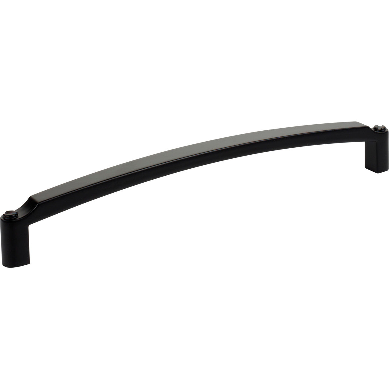 Top Knobs TK3177BLK: 12" cc Haddonfield D-Handle Cabinet Pull - Flat Black