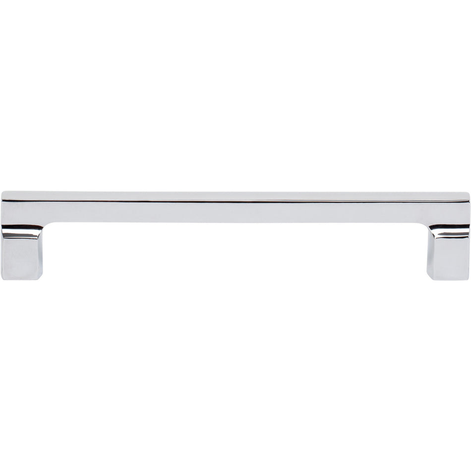Atlas A524-CH: 160mm cc Reeves Square Bar Cabinet Pull - Polished Chrome
