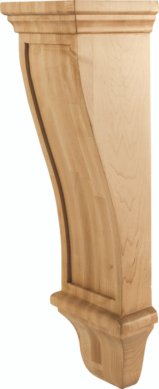Hardware Resources COR19-3ALD: 7" x 6" x 22" Renaissance Corbel - Alder