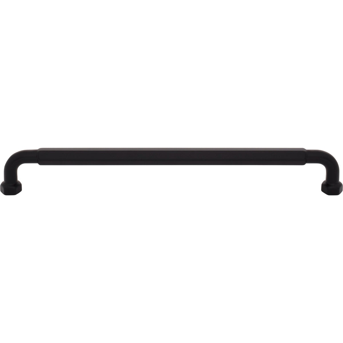 Top Knobs TK3205BLK: 8-13/16" cc Dustin Cabinet Pull - Flat Black