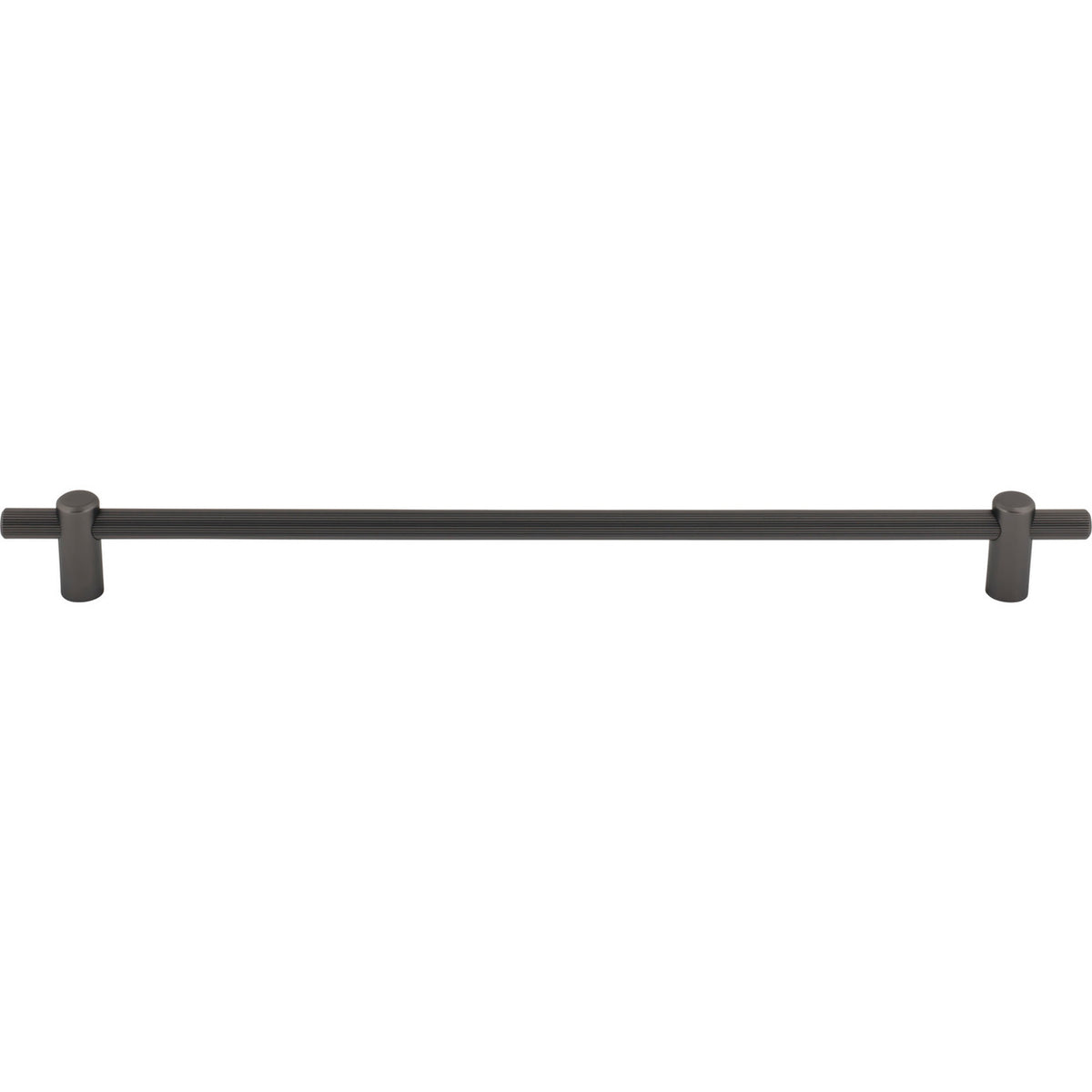 Top Knobs TK3257AG: 12" cc Dempsey Bar Cabinet Pull - Ash Grey