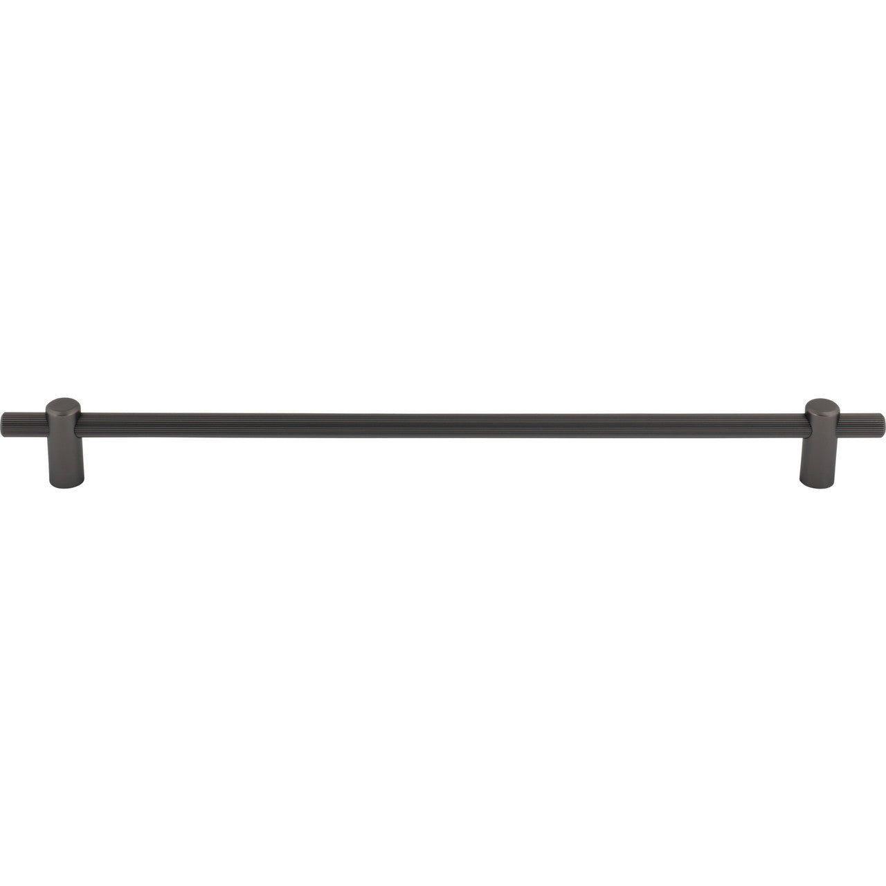 Top Knobs TK3257AG: 12" cc Dempsey Bar Cabinet Pull - Ash Grey