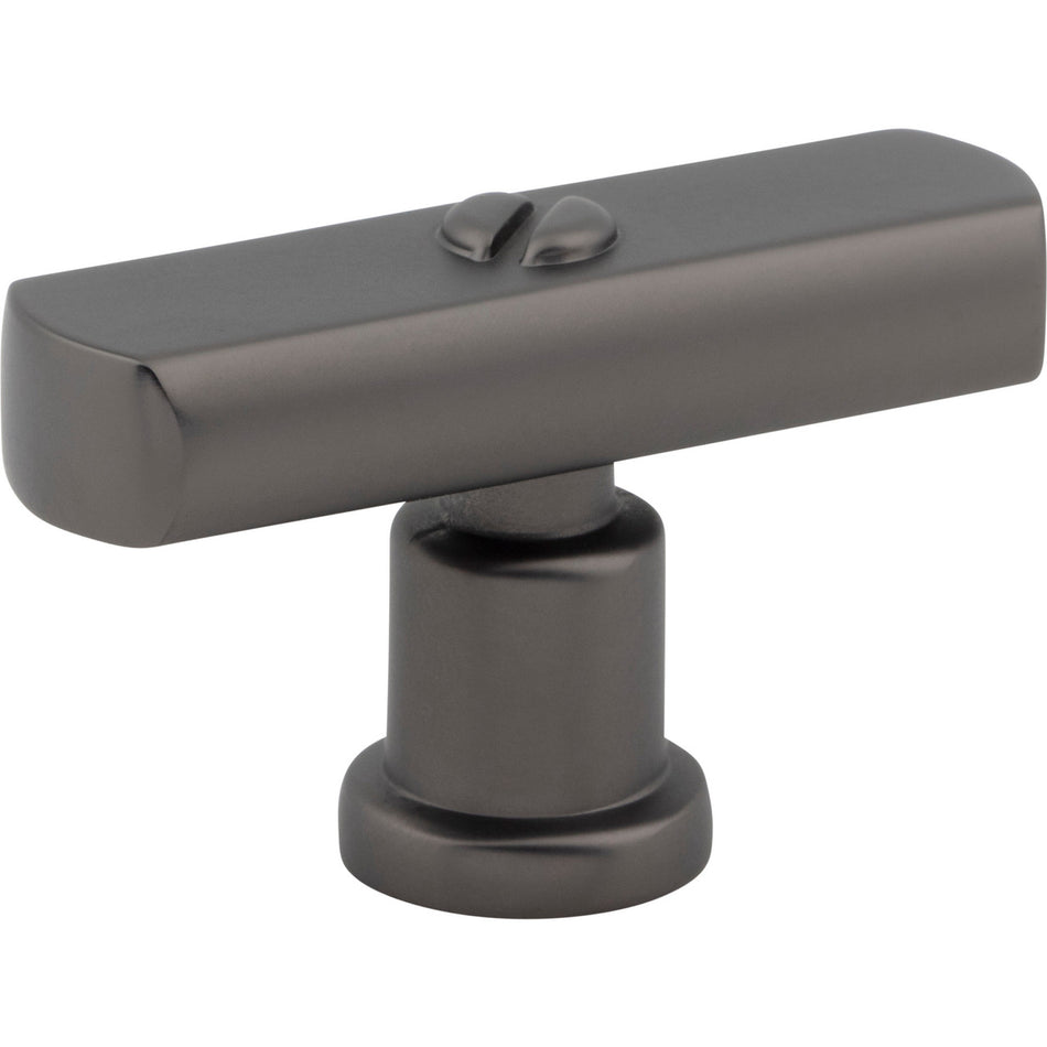 Atlas A981-SL: 2" Everitt T-Bar Cabinet Knob - Slate