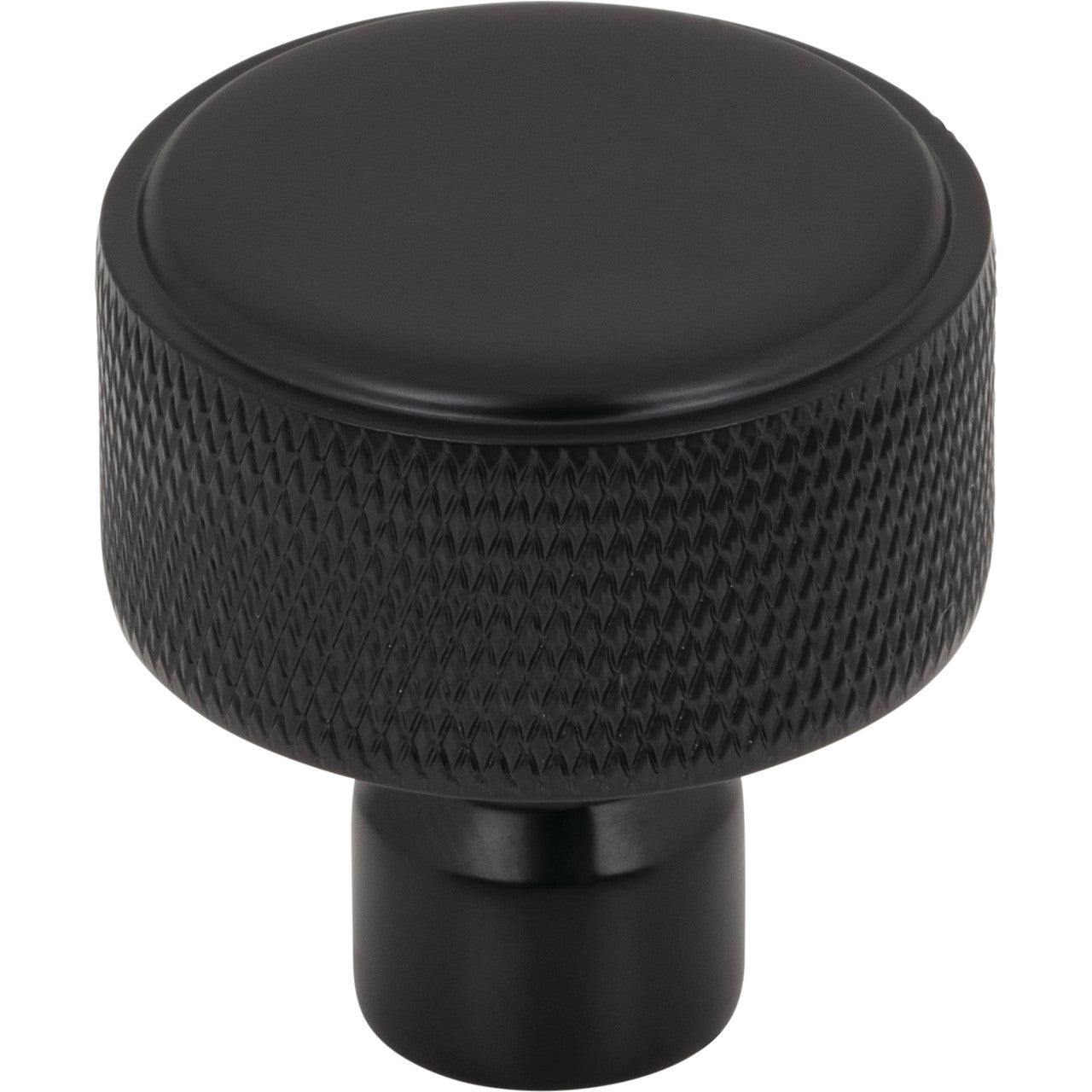 Top Knobs TK3261BLK: 1-1/4" Garrison Cabinet Knob - Flat Black