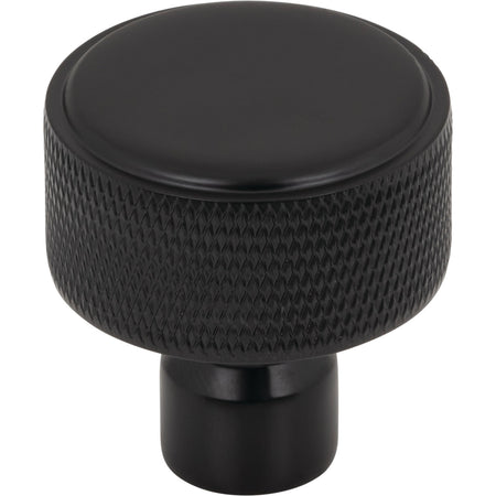 Top Knobs TK3261BLK: 1-1/4" Garrison Cabinet Knob - Flat Black