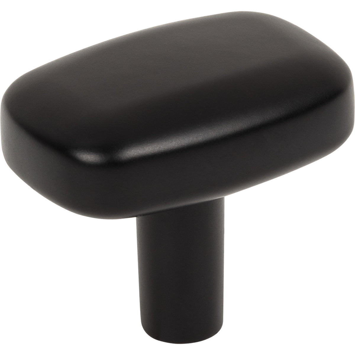 Jeffrey Alexander 329L-MB: 1-1/2" Loxley Rectangle Cabinet Knob - Matte Black