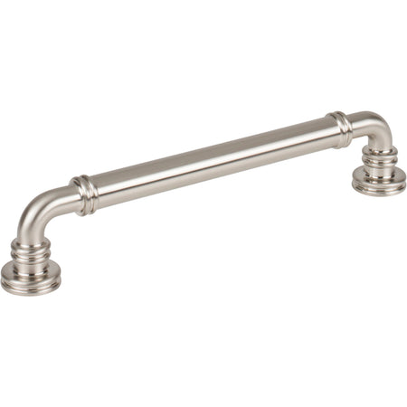 Top Knobs TK3143BSN: 6-5/16" cc Cranford D-Handle Cabinet Pull - Brushed Satin Nickel
