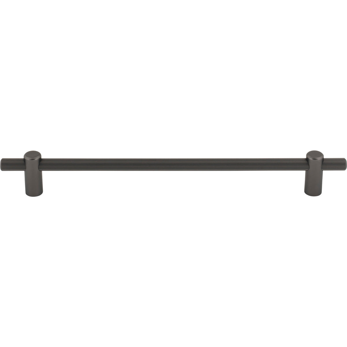 Top Knobs TK3256AG: 8-13/16" cc Dempsey Bar Cabinet Pull - Ash Grey