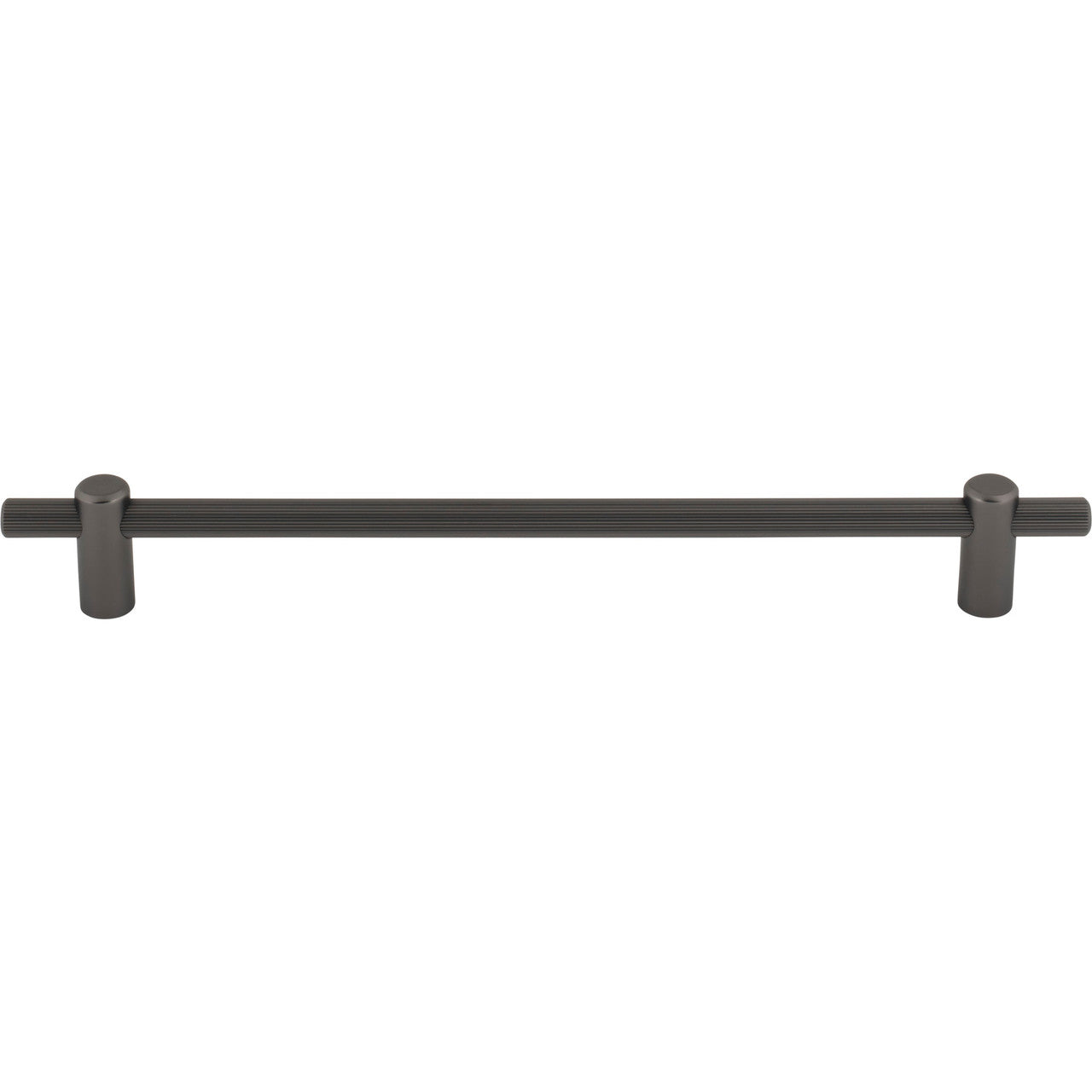 Top Knobs TK3256AG: 8-13/16" cc Dempsey Bar Cabinet Pull - Ash Grey