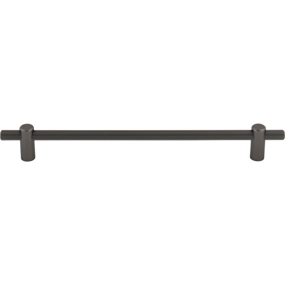 Top Knobs TK3256AG: 8-13/16" cc Dempsey Bar Cabinet Pull - Ash Grey