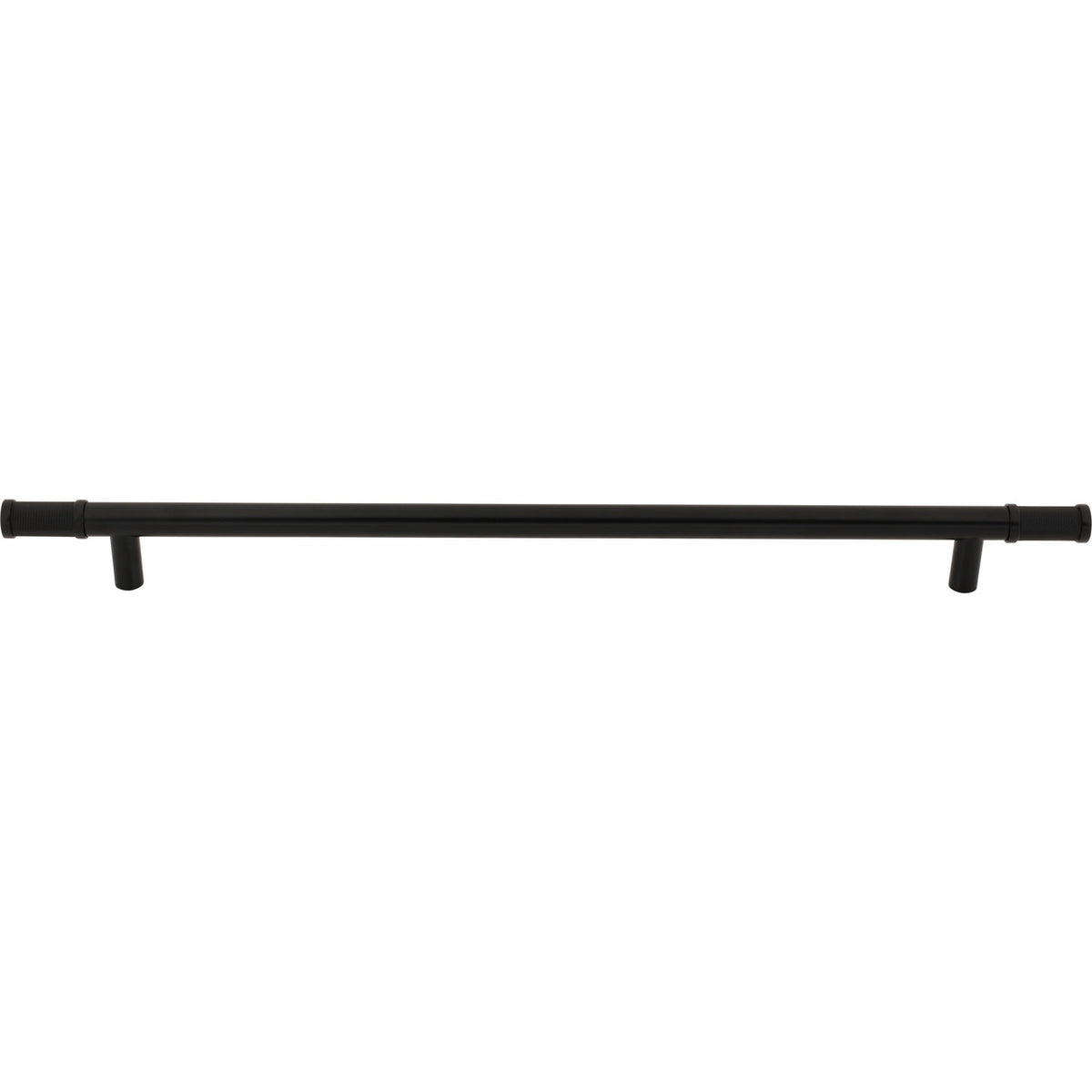 Top Knobs TK3239BLK: 18" cc Burnham Bar Cabinet Pull - Flat Black