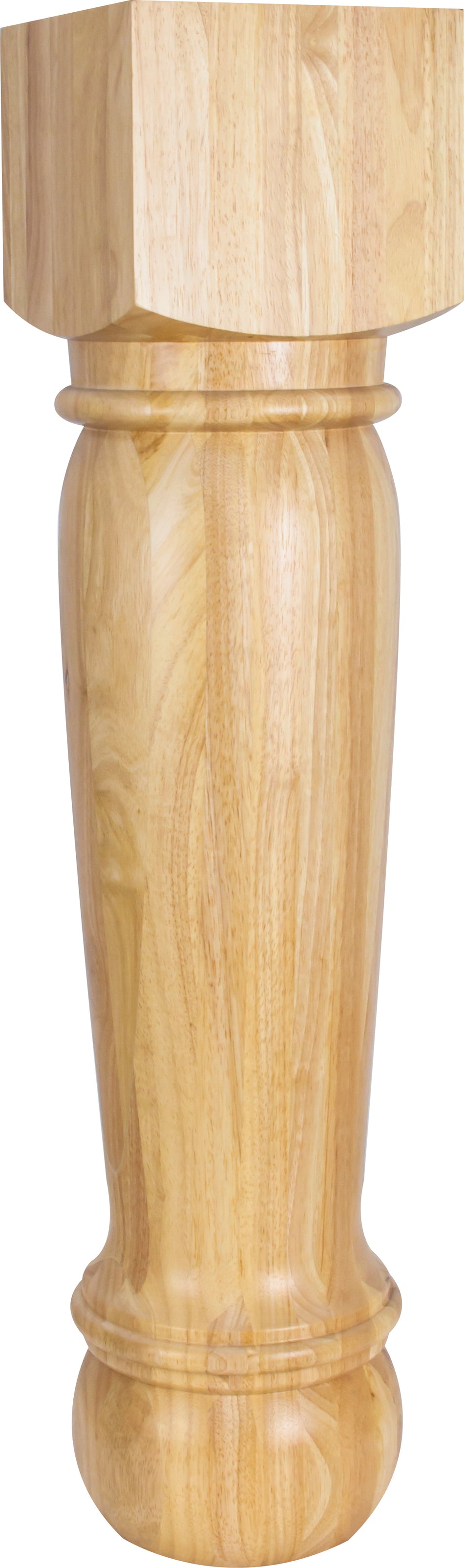 Hardware Resources P26-3RW: 8" x 8" x 35-1/2" Traditional Post - Rubberwood