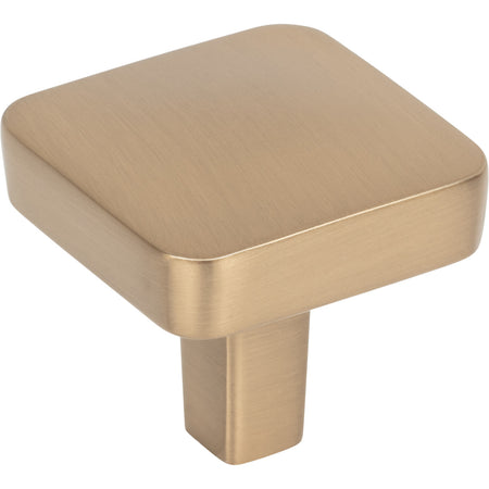 Jeffrey Alexander 905SBZ: 1-1/4" Whitlock Square Cabinet Knob - Satin Bronze