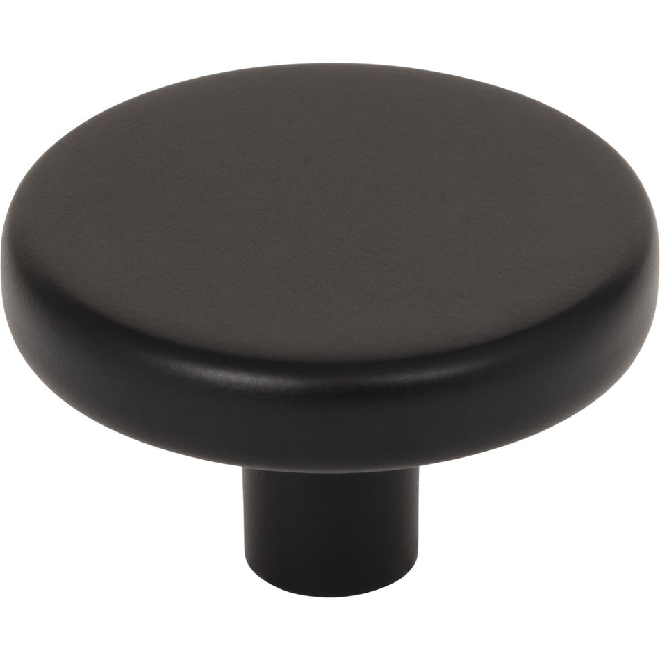 Elements 105L-MB: 1-5/8" Gibson Mushroom Cabinet Knob - Matte Black