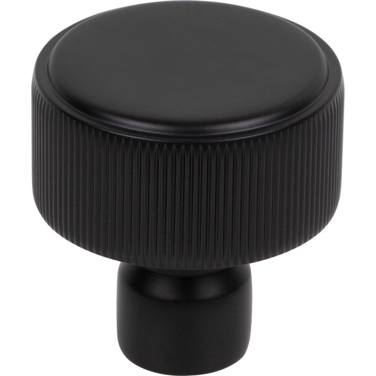 Top Knobs TK3250BLK: 1-1/4" Dempsey Round Cabinet Knob - Flat Black