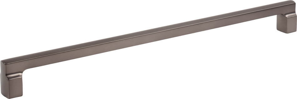 Atlas A527-SL: 12" cc Reeves Square Bar Cabinet Pull - Slate