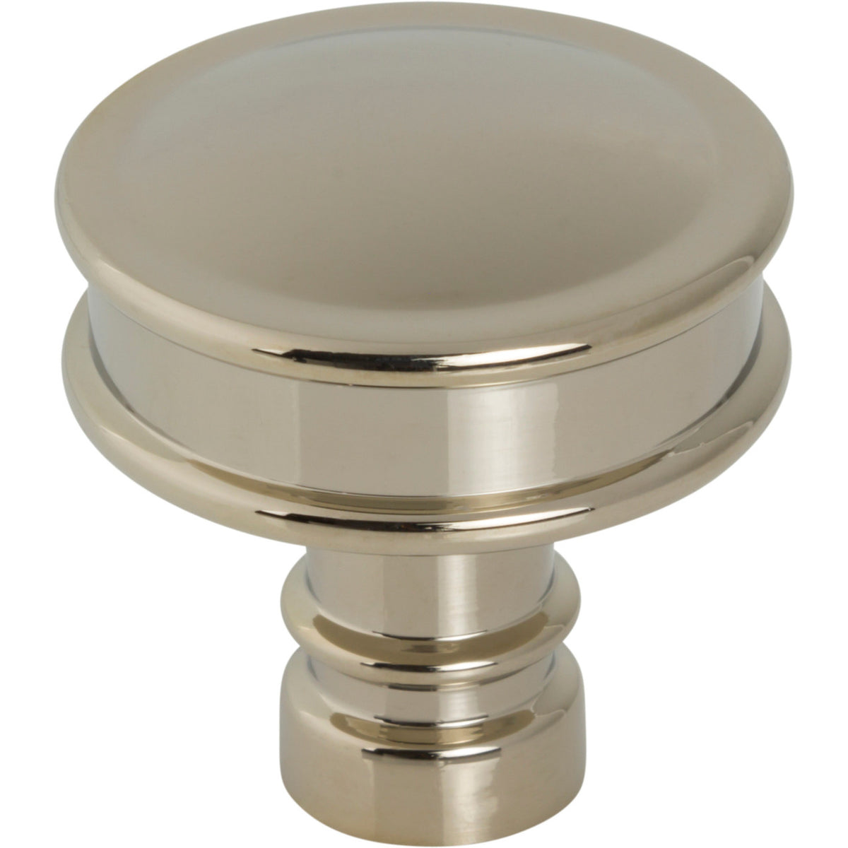 Top Knobs TK3140PN: 1-1/4" Cranford Round Cabinet Knob - Polished Nickel