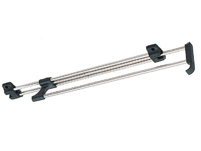 Sugatsune W-400: 400mm Extension Hanger - Polished Nickel/Black