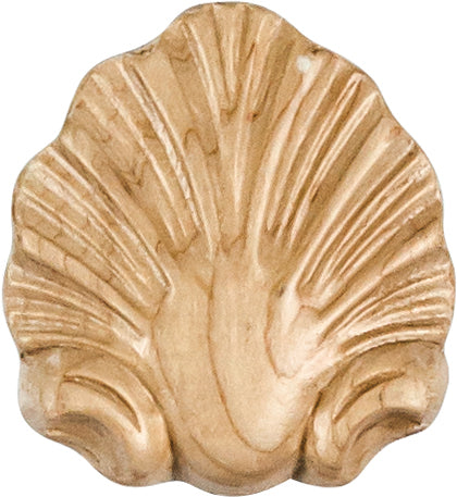 Hardware Resources APL-06-MP: 2-1/2" x 1/2" x 2-3/4" Shell Applique - Maple