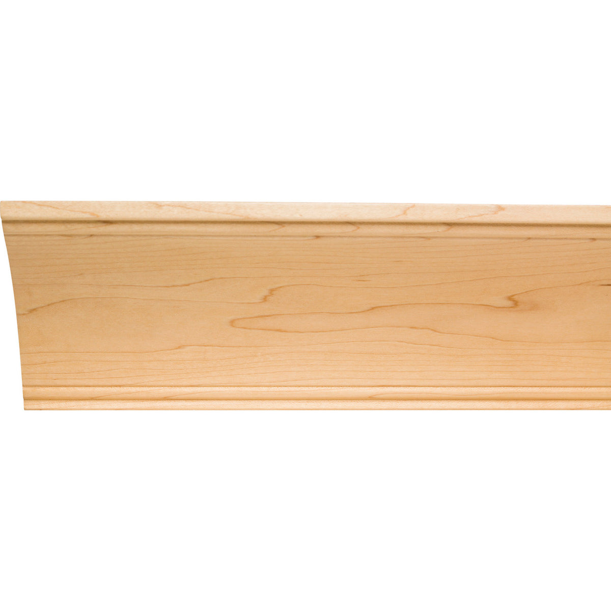 Hardware Resources MC10HMP: 5-1/4" x 3/4" Cove Crown Moulding - Hard Maple