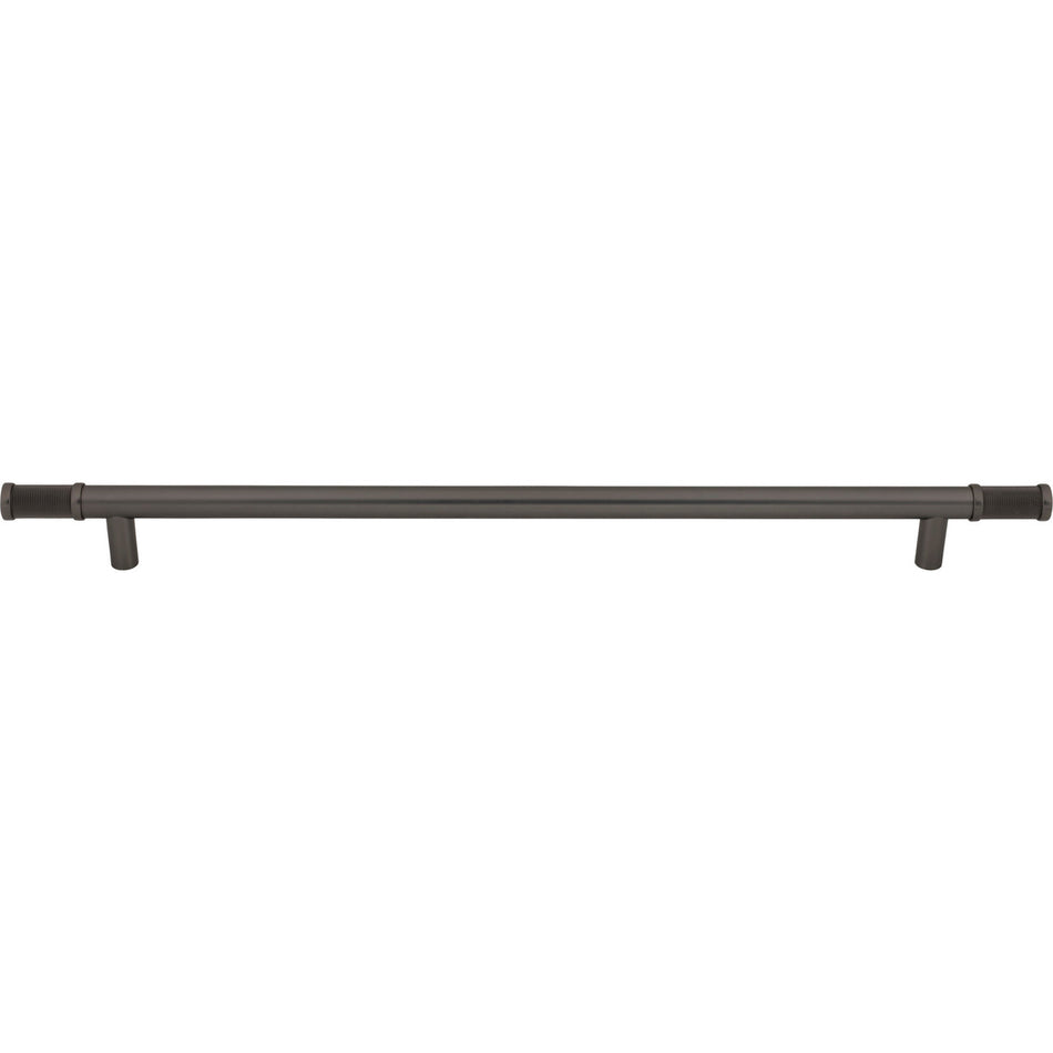 Top Knobs TK3239AG: 18" cc Burnham Bar Cabinet Pull - Ash Grey