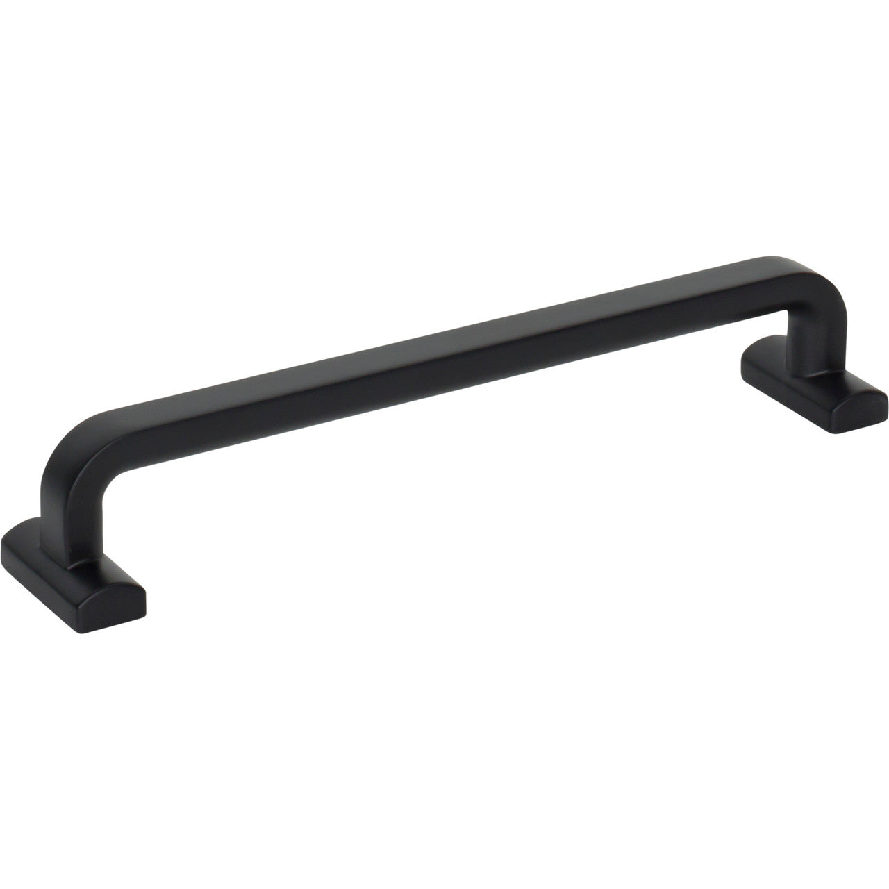 Top Knobs TK3164BLK: 6-5/16" cc Harrison D-Handle Cabinet Pull - Flat Black