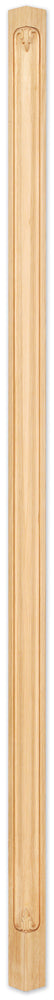 Hardware Resources CP-1-96ALD: 3/4" x 2-3/4" x 96" Acanthus Corner Post - Alder