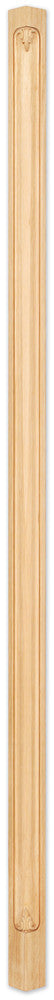 Hardware Resources CP-1-96HMP: 3/4" x 2-3/4" x 96" Acanthus Corner Post - Hard Maple