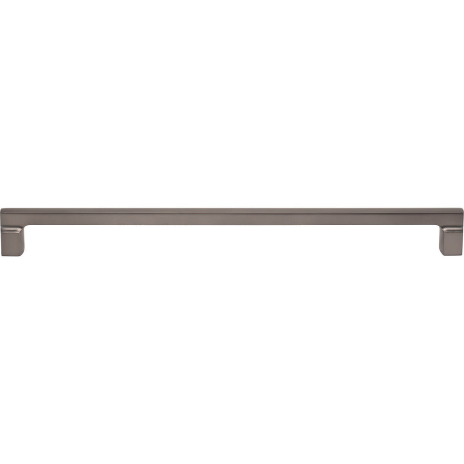 Atlas A527-SL: 12" cc Reeves Square Bar Cabinet Pull - Slate