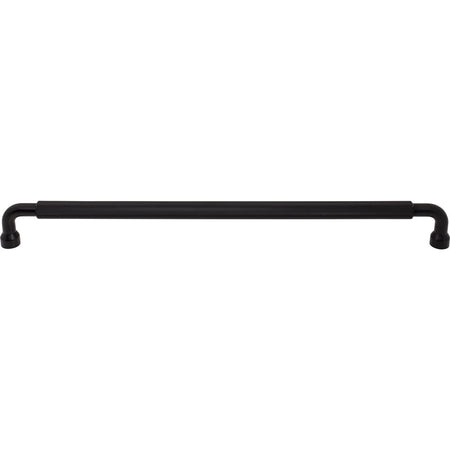 Top Knobs TK3269BLK: 18" cc Garrison Bar Cabinet Pull - Flat Black