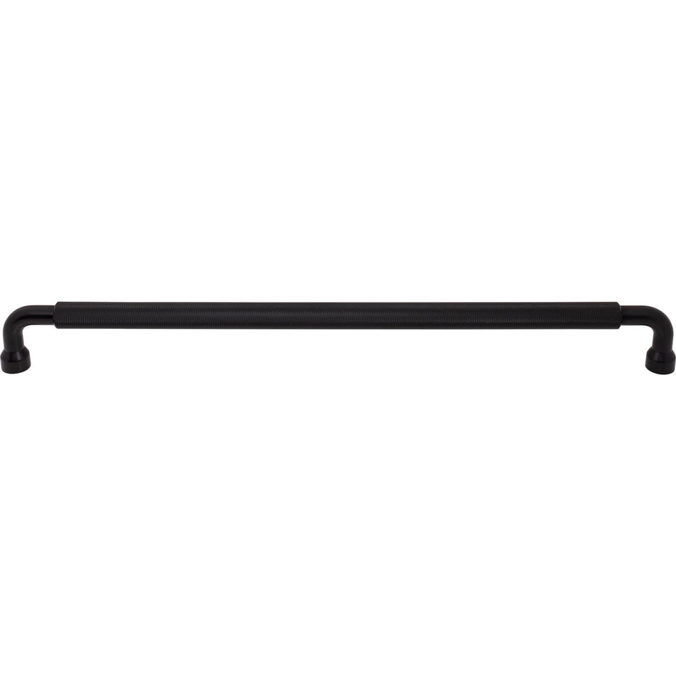 Top Knobs TK3269BLK: 18" cc Garrison Bar Cabinet Pull - Flat Black