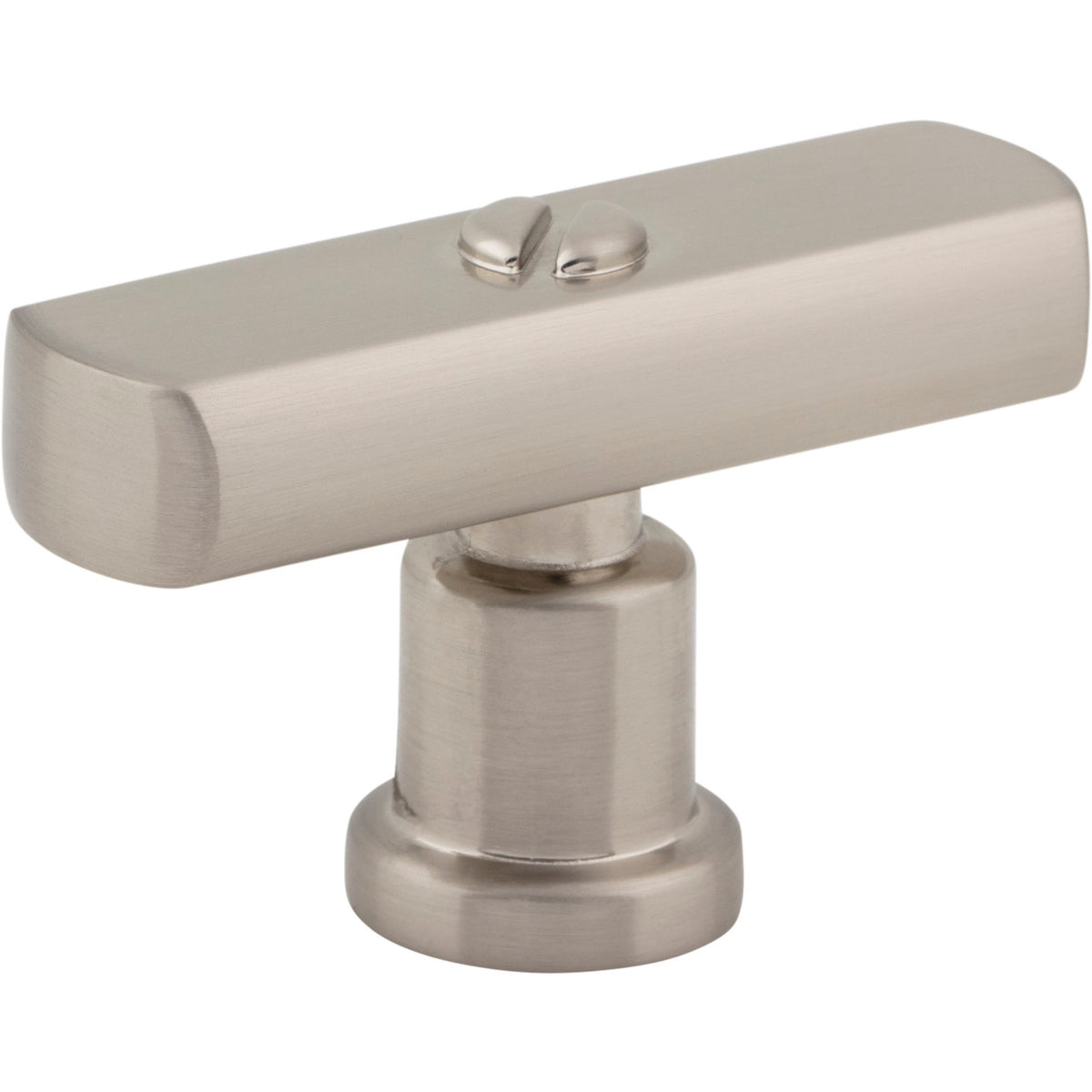 Atlas A981-BRN: 2" Everitt T-Bar Cabinet Knob - Brushed Nickel