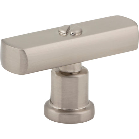 Atlas A981-BRN: 2" Everitt T-Bar Cabinet Knob - Brushed Nickel