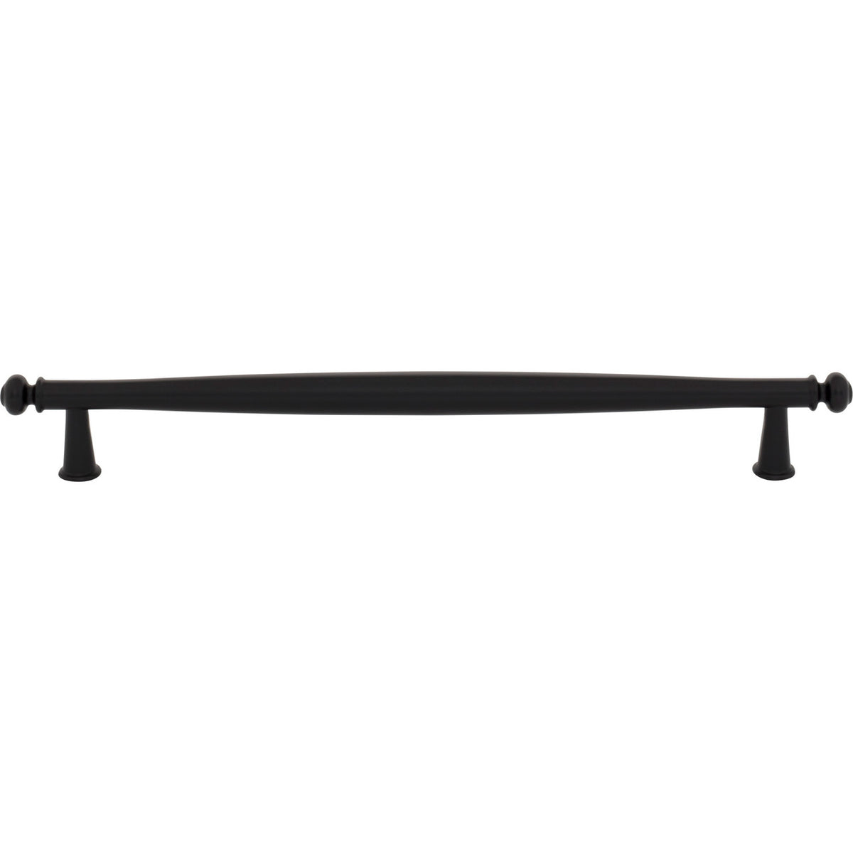 Top Knobs TK3195BLK: 8-13/16" cc Coddington Cabinet Pull - Flat Black