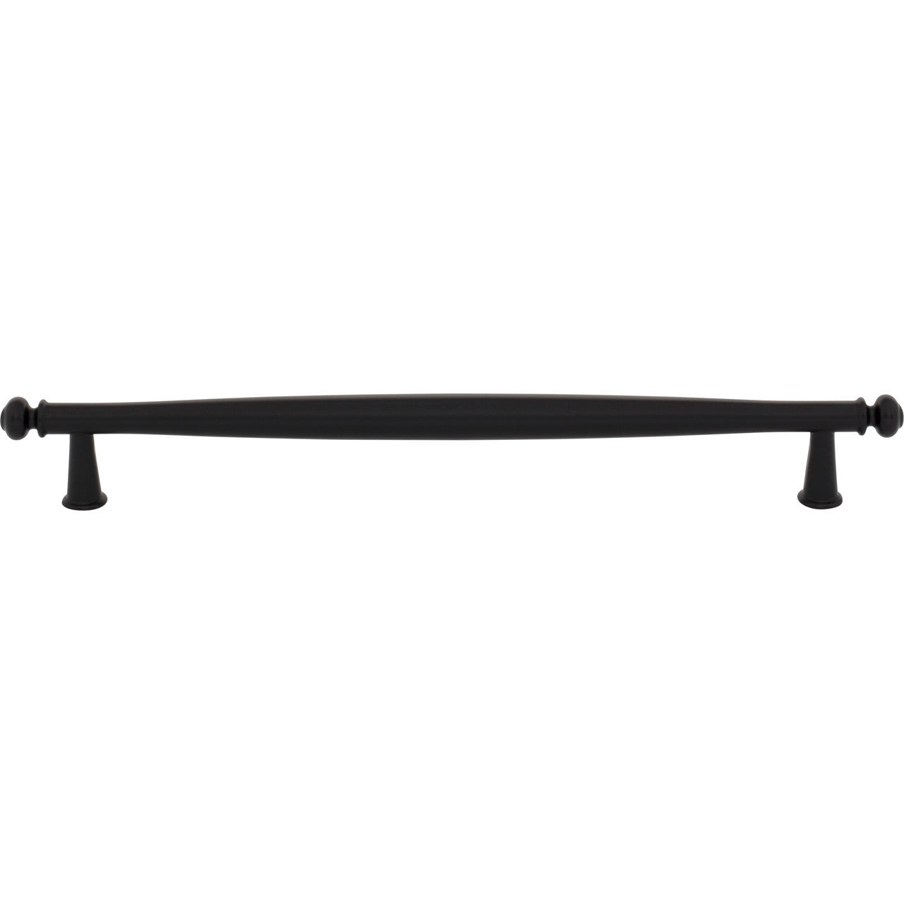 Top Knobs TK3195BLK: 8-13/16" cc Coddington Cabinet Pull - Flat Black