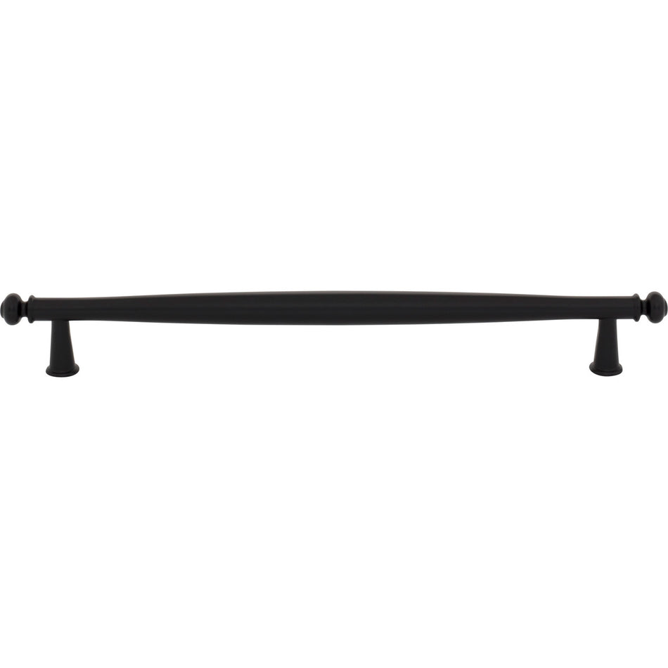 Top Knobs TK3195BLK: 8-13/16" cc Coddington Cabinet Pull - Flat Black