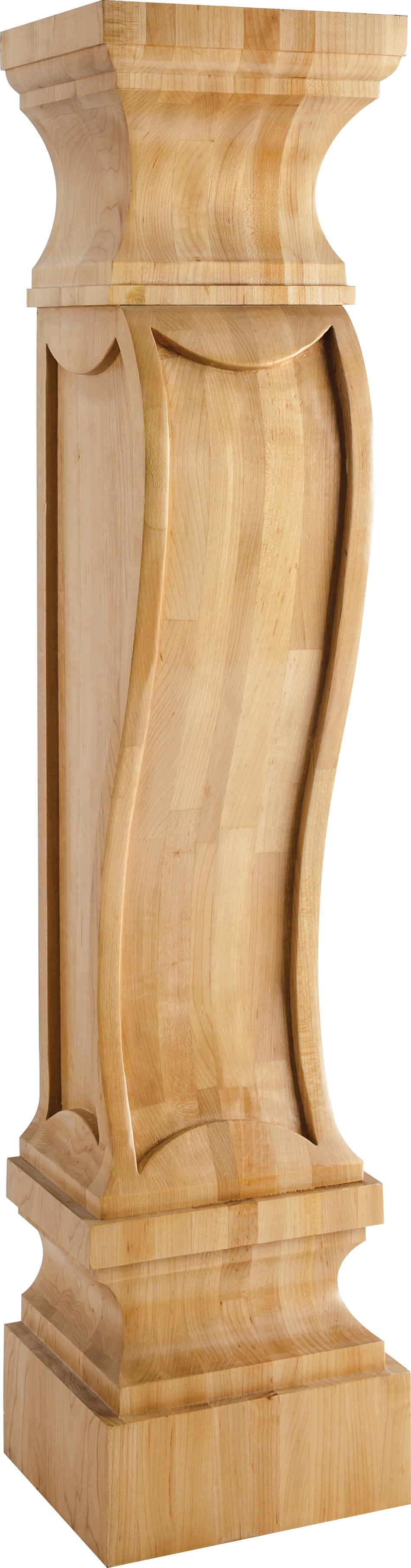 Hardware Resources FCORV-ALD: 8" x 7" x 36" German Romanesque Fireplace Corbel - Alder