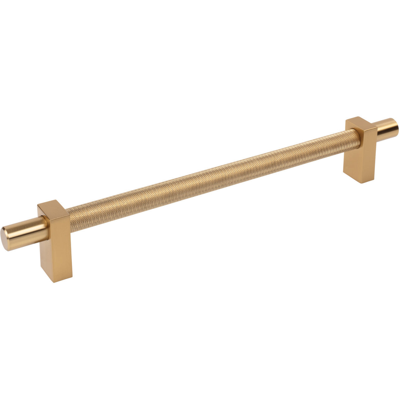Jeffrey Alexander 598-18SBZ: 18" cc Larkin Knurled Center Appliance Pull - Satin Bronze