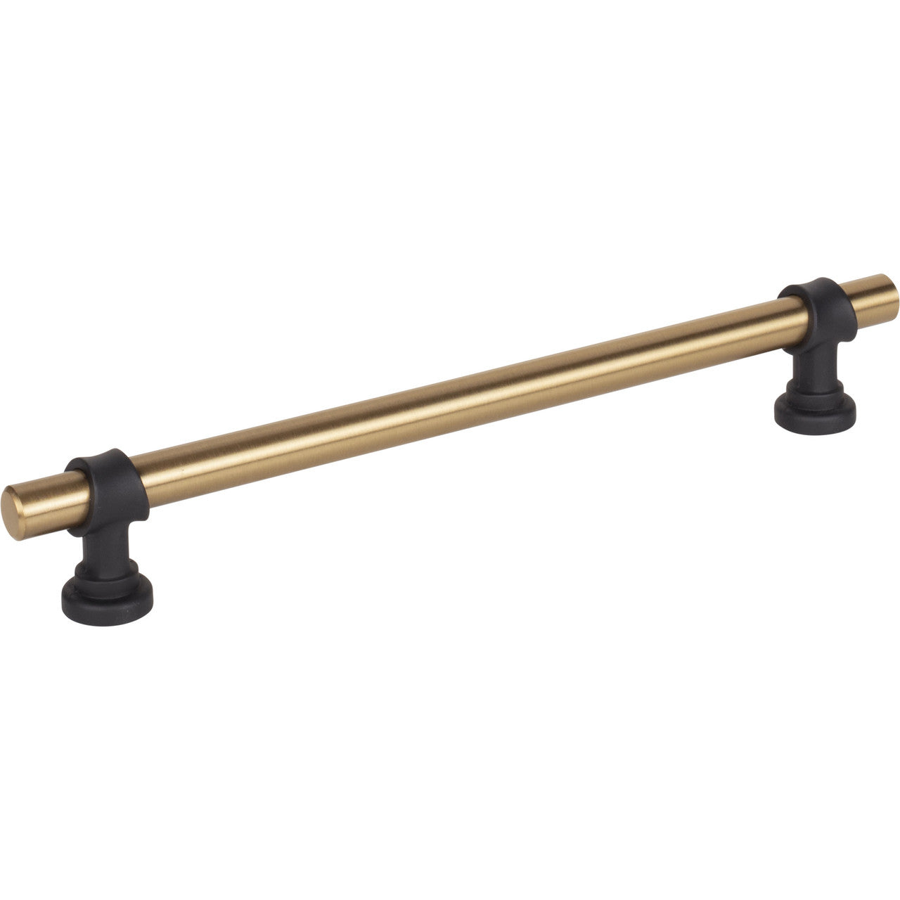 Top Knobs M2741: 7-9/16" cc Dakota Bit Cabinet Pull - Honey Bronze/Flat Black