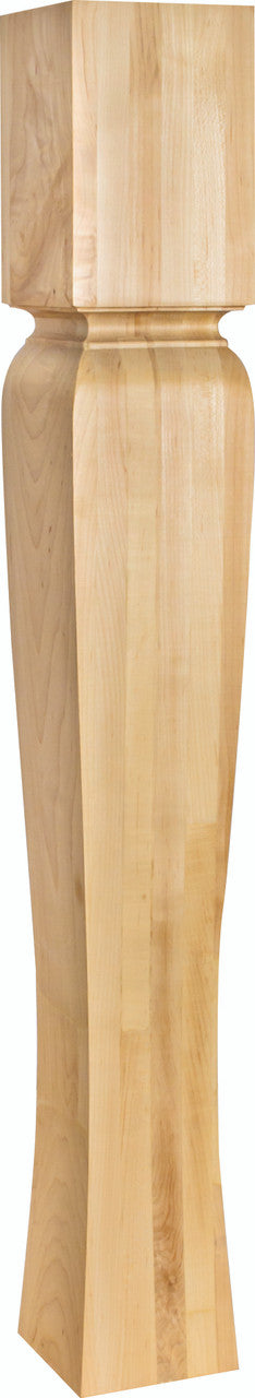 Hardware Resources P64-5-HMP: Tapered Arts & Crafts Post - Rubberwood