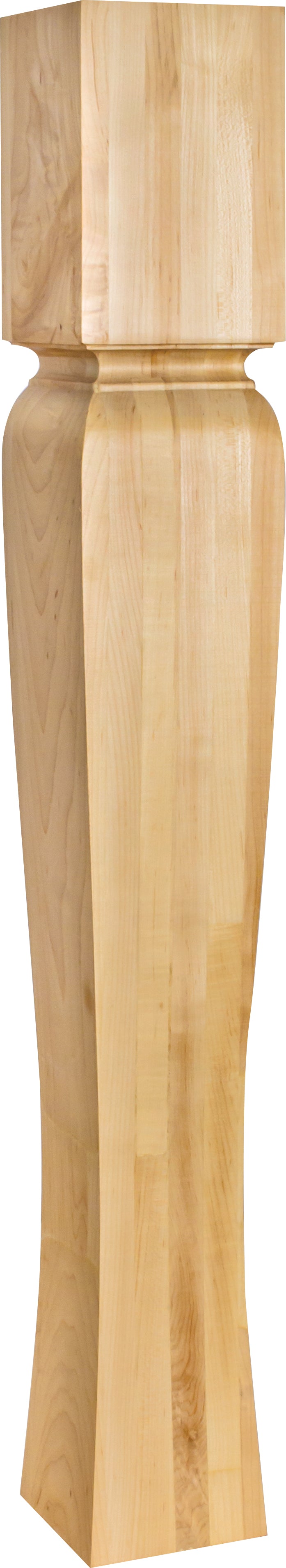 Hardware Resources P64-5-HMP: Tapered Arts & Crafts Post - Rubberwood