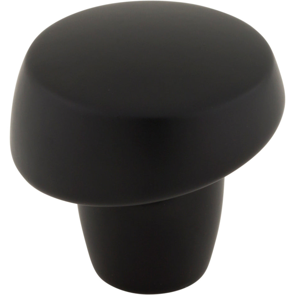 Top Knobs TK3131BLK: 1-1/4" Florham Round Cabinet Knob - Flat Black