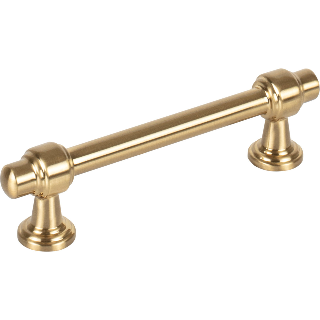 Atlas 430-WB: 3-3/4" cc Bronte Cabinet Pull - Warm Brass