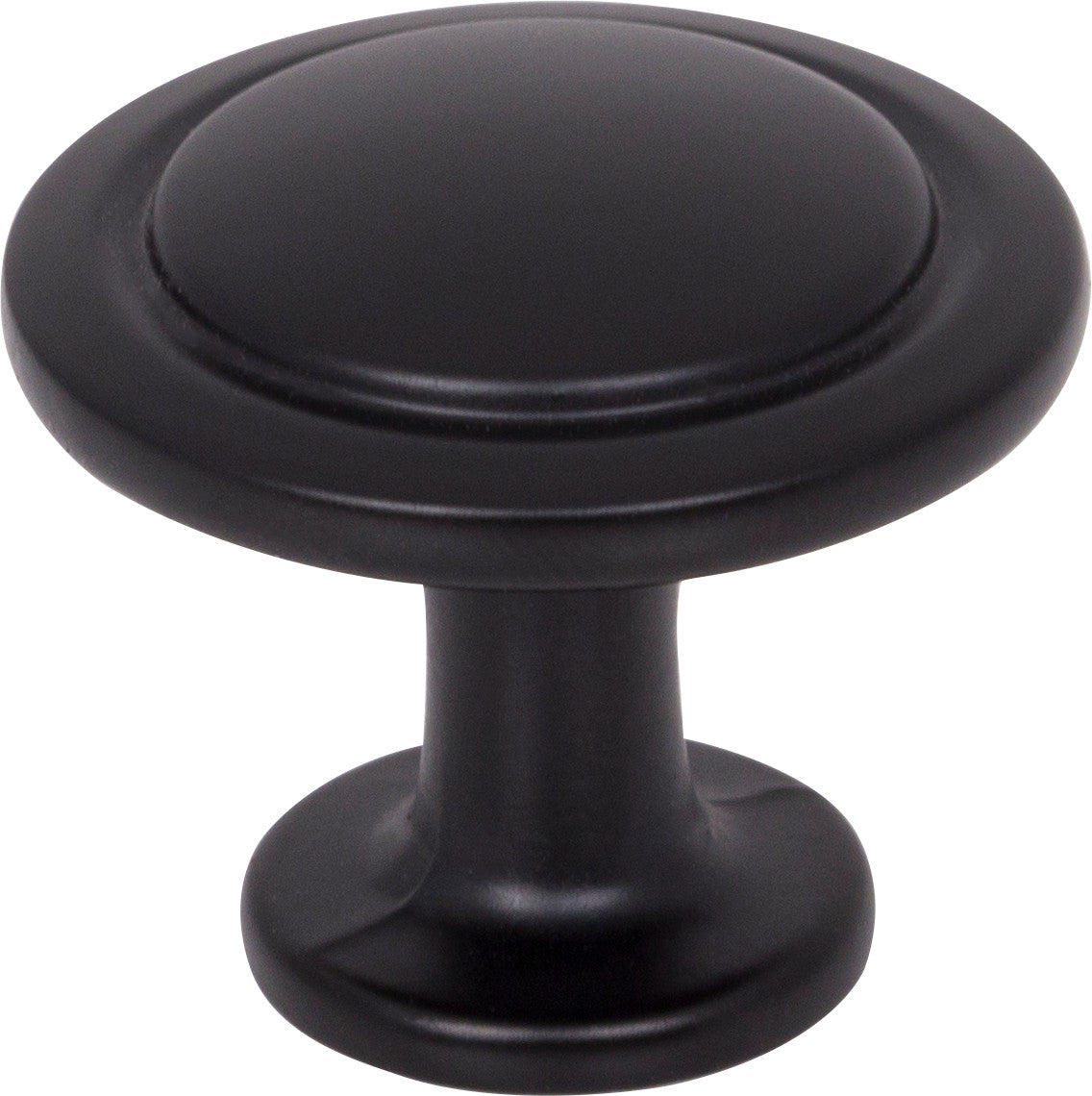 Elements 3960-MB: 1-1/4" Gatsby Round Cabinet Knob - Matte Black