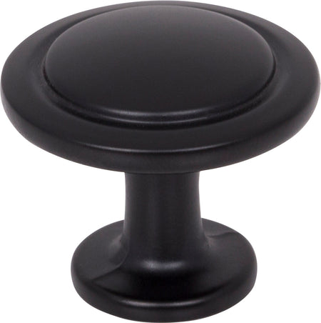Elements 3960-MB: 1-1/4" Gatsby Round Cabinet Knob - Matte Black