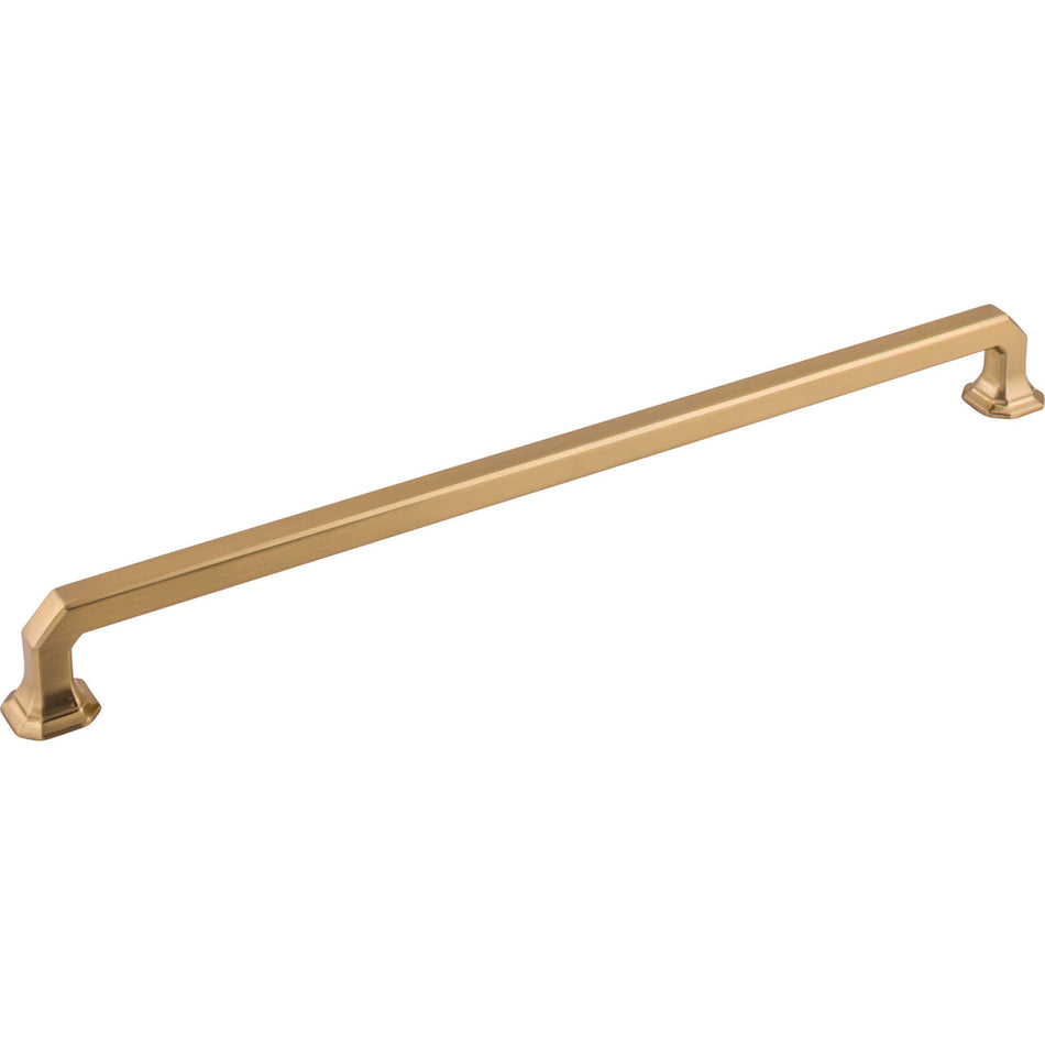 Top Knobs TK291HB: 12" cc Emerald D-Handle Cabinet Pull - Honey Bronze