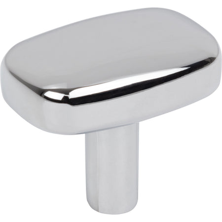 Jeffrey Alexander 329L-PC: 1-1/2" Loxley Rectangle Cabinet Knob - Polished Chrome