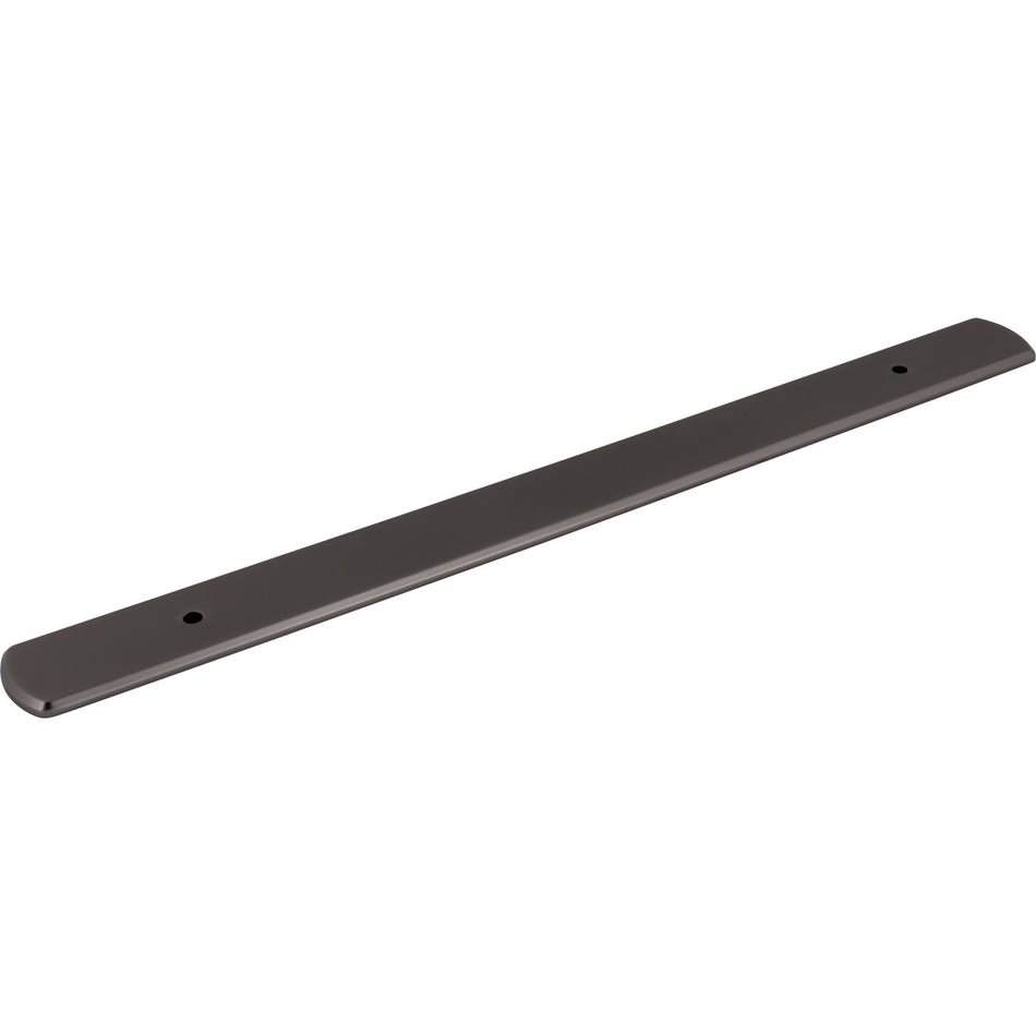 Top Knobs TK3277AG: 17" Wescott  Backplate - Ash Grey