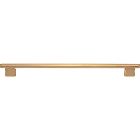 Atlas A517-WB: 12" cc Holloway Round Bar  Appliance Pull - Warm Brass