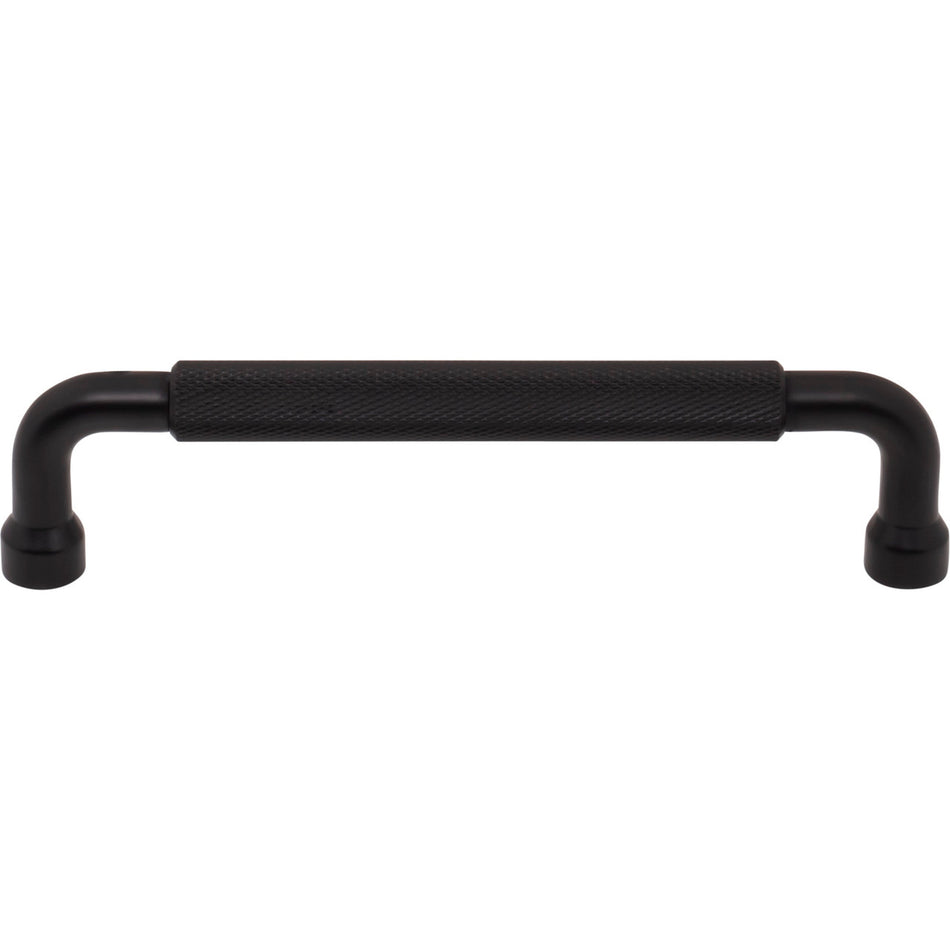 Top Knobs TK3263BLK: 5-1/16" cc Garrison Bar Cabinet Pull - Flat Black
